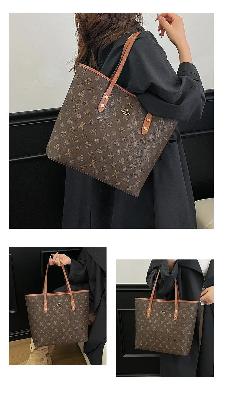 Fashionable Textured Retro Diaper Bag For Women Trendy Crossbody Handbag Luxury Designer Leather Elegant Shoulder Tote Large