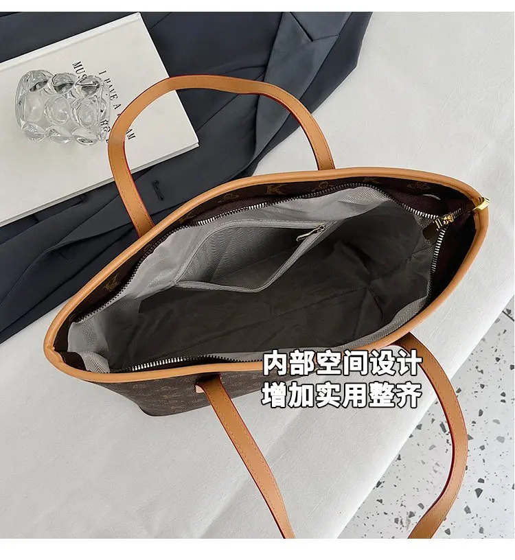 Fashionable Textured Retro Diaper Bag For Women Trendy Crossbody Handbag Luxury Designer Leather Elegant Shoulder Tote Large