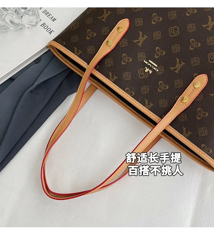 Fashionable Textured Retro Diaper Bag For Women Trendy Crossbody Handbag Luxury Designer Leather Elegant Shoulder Tote Large
