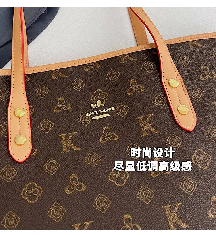 Fashionable Textured Retro Diaper Bag For Women Trendy Crossbody Handbag Luxury Designer Leather Elegant Shoulder Tote Large
