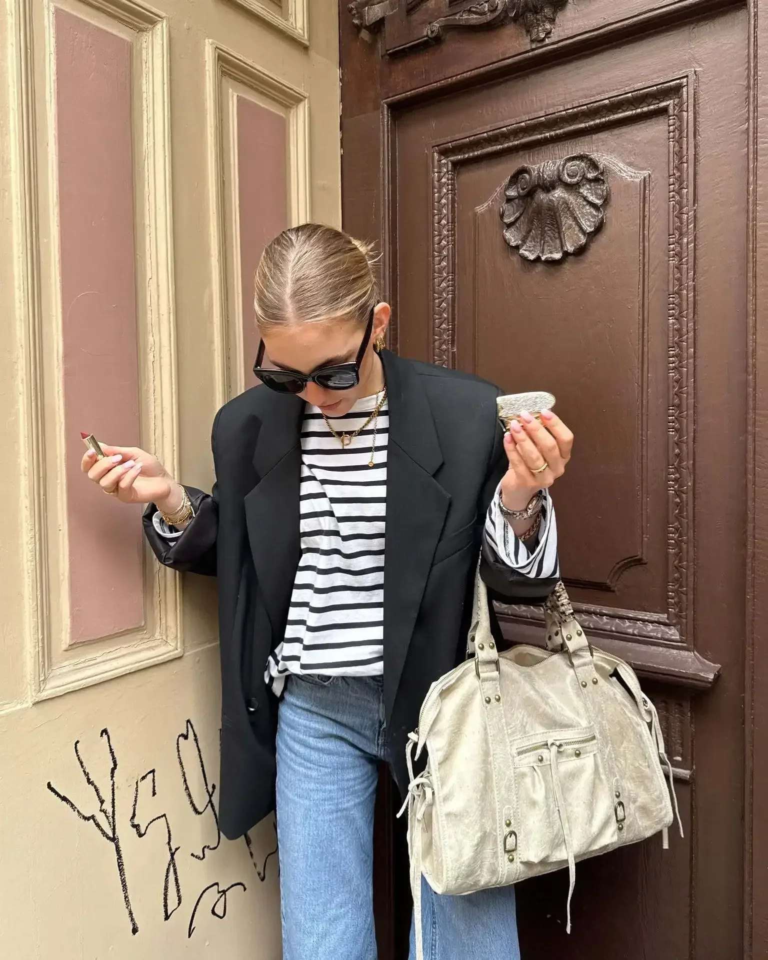 Elegant style women's handbag, high-quality design, chain shoulder bag, new trendy zipper women's bag