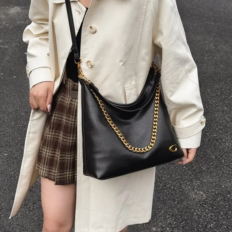 Luxury Brand Trendy Diaper Bag Stylish Leather Crossbody Handbag For Women Elegant Messenger Purse Minimalist Chic