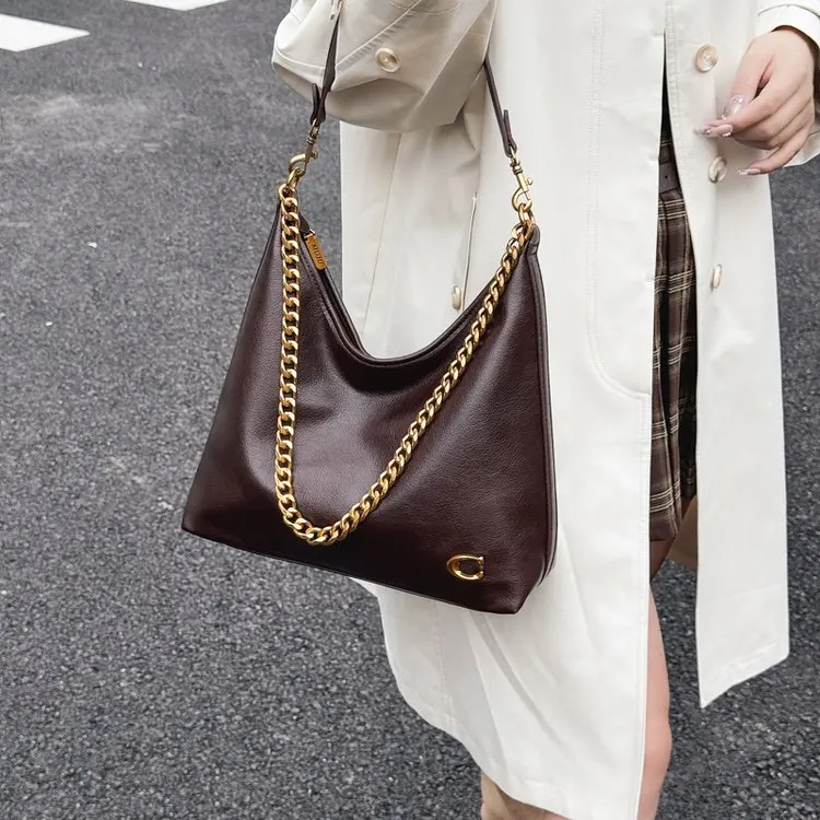 Luxury Brand Trendy Diaper Bag Stylish Leather Crossbody Handbag For Women Elegant Messenger Purse Minimalist Chic