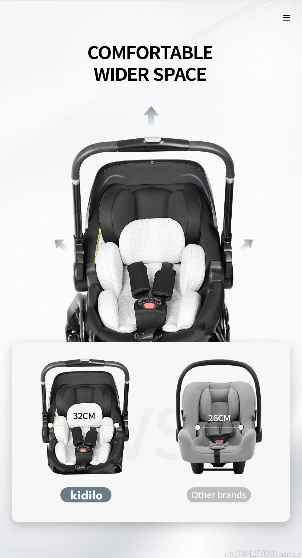 4-in-1 Baby Stroller with ISOFIX Base, Shipped From The EU, Includes Child Car Seat, Luxury Portable and Lightweight Newborn Stroller.