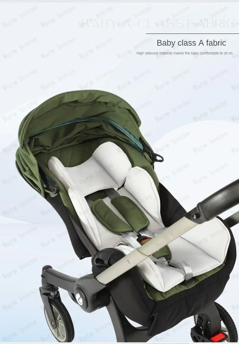4-in-1 Stroller, Multi-functional Foldable Stroller, Portable Outdoor Stroller, Car Seat Function, Adjustable Armrests