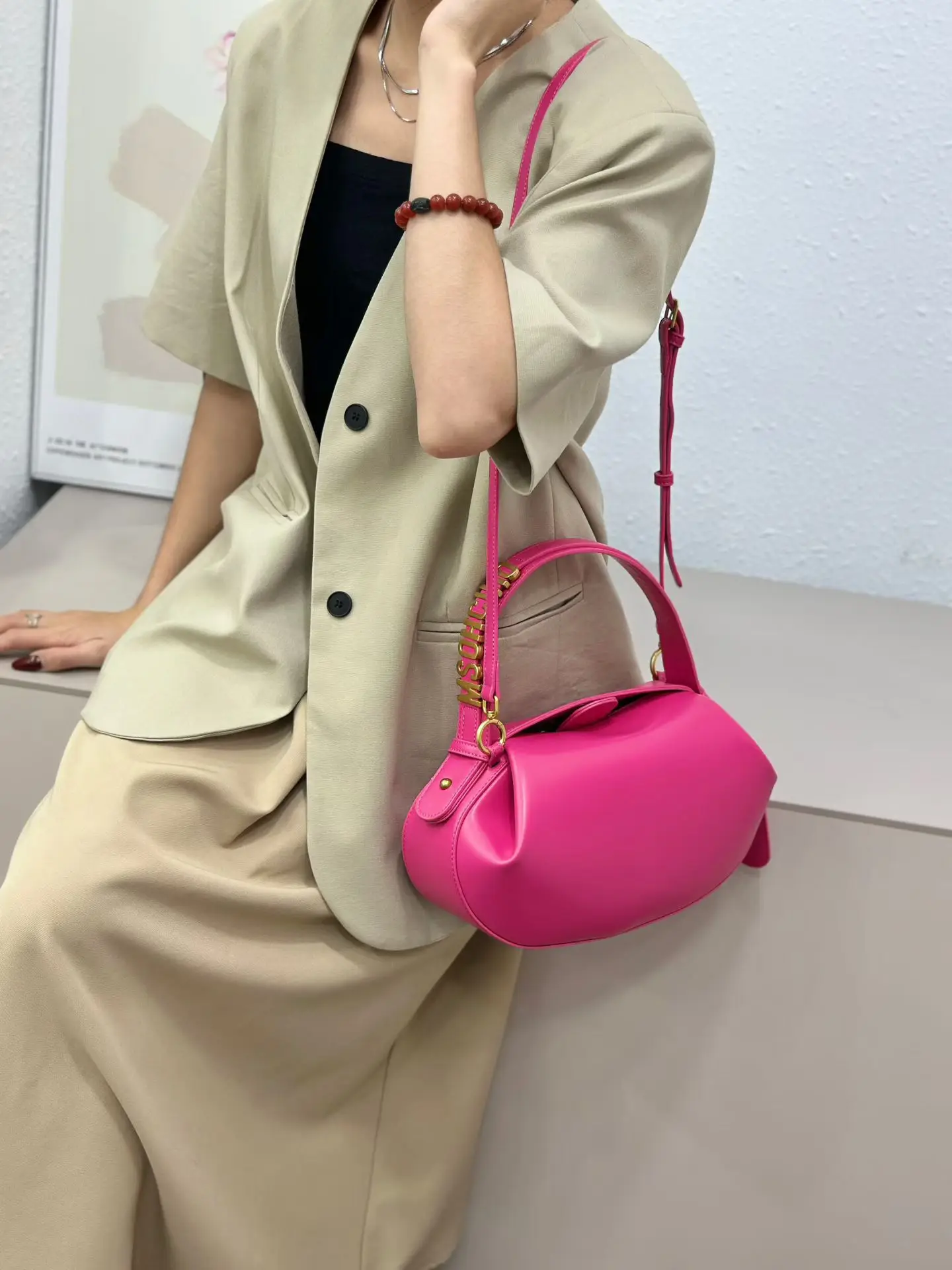 Trendy Design Diaper Bag Crossbody Handbag Women Casual Simple Vintage Commuter Solid Color Elegant