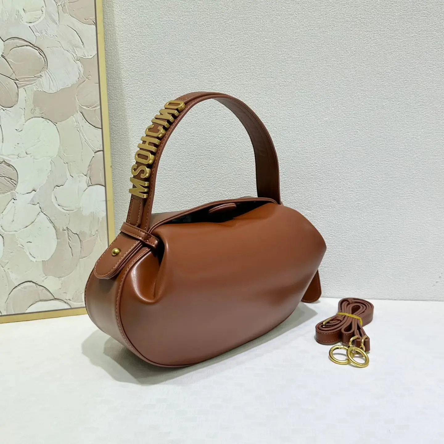 Trendy Design Diaper Bag Crossbody Handbag Women Casual Simple Vintage Commuter Solid Color Elegant