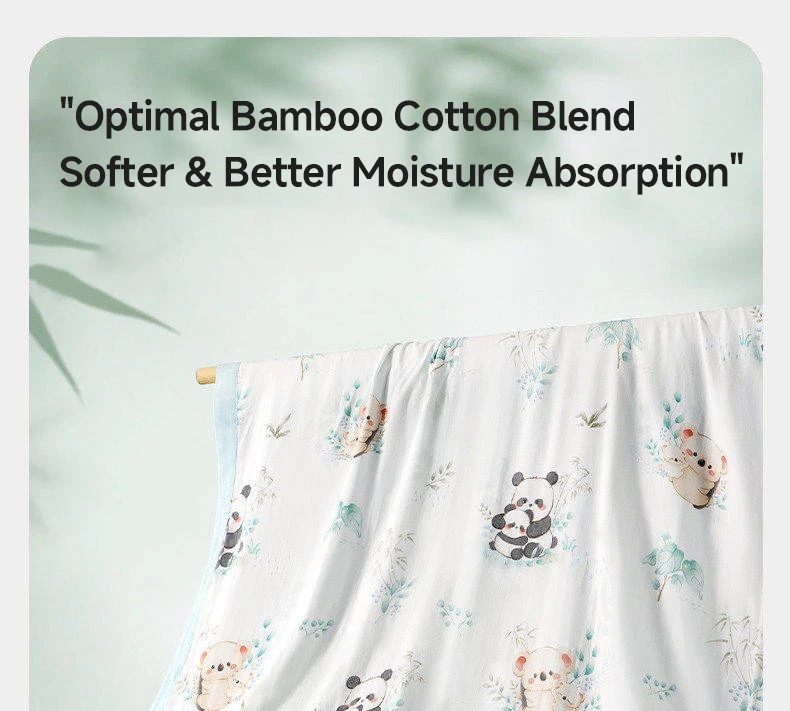 AIBEDILA Bamboo Cotton Baby Swaddle Blanket Thin Summer Gauze Bath Towel Lightweight Newborn Cover Blanket for Kids