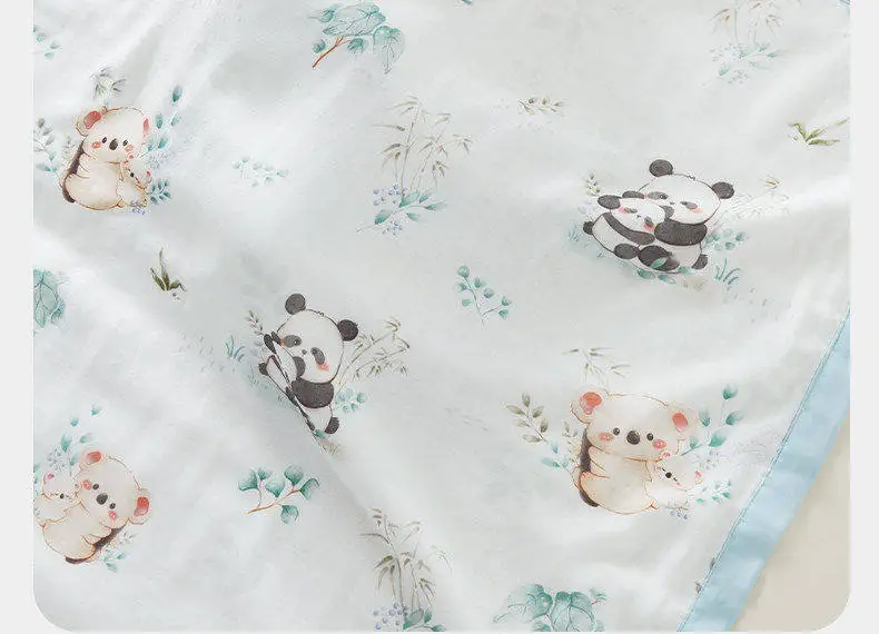AIBEDILA Bamboo Cotton Baby Swaddle Blanket Thin Summer Gauze Bath Towel Lightweight Newborn Cover Blanket for Kids