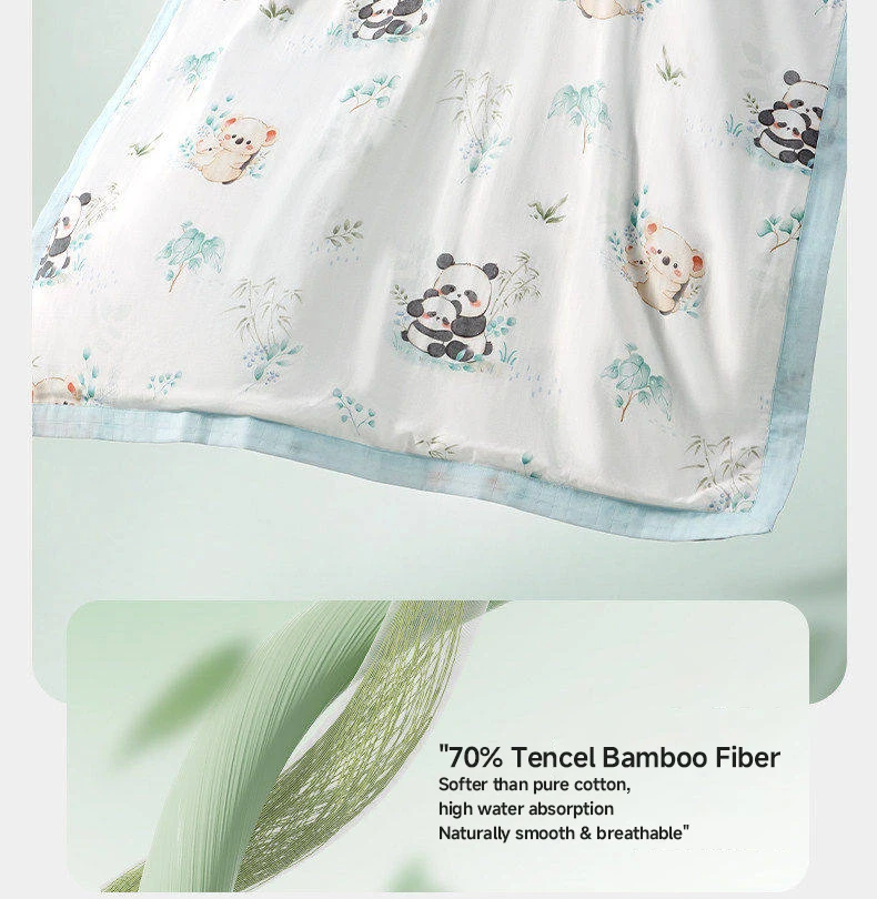 AIBEDILA Bamboo Cotton Baby Swaddle Blanket Thin Summer Gauze Bath Towel Lightweight Newborn Cover Blanket for Kids