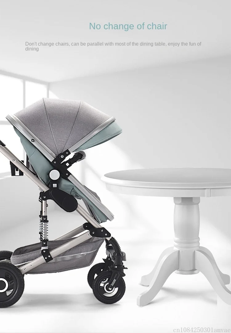 3in1 Baby Stroller High Landscape Baby Pram Portable Baby Pushchair Multifunctional Newborn Carriage Double Faced 739 Model
