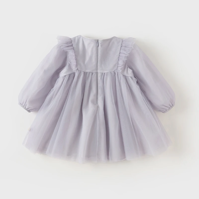 Dave Bella Princess Dress for Girls Children Baby New Spring Noble Charm Sweet Classy Lovely Mesh Fashion Party DB1248204