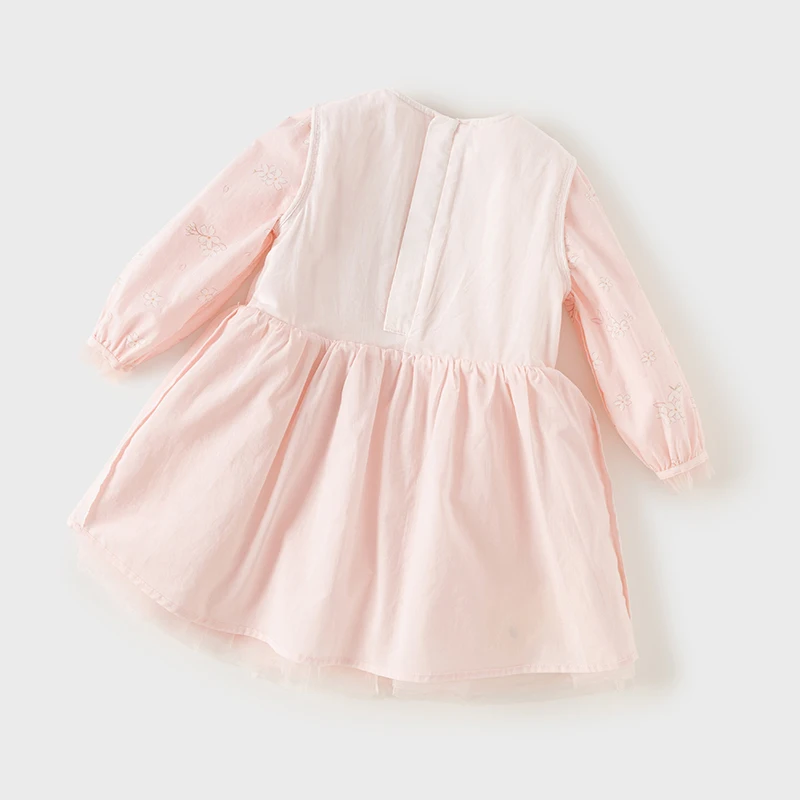 Dave Bella Princess Floral Dress for Girls Baby Children 2024 New Autumn Sweet Gentle Fashion Casual Party Outdoor DB3241829