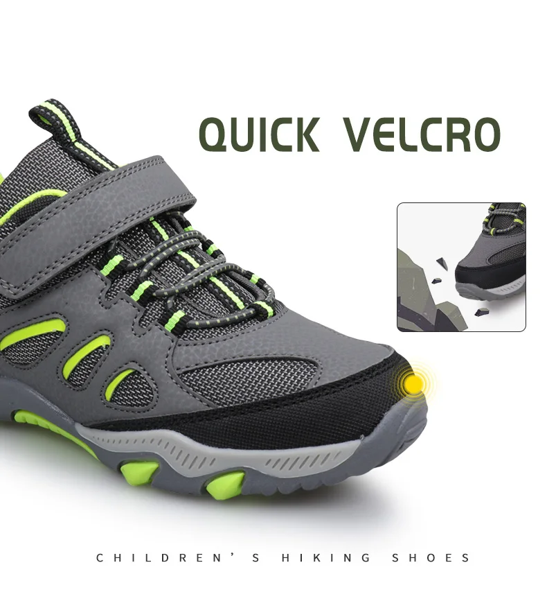 Kids Shoes Little Boys And Girls Fitness Sneakers Non-Slip Breathable Light Weight Hiking Outdoor Children Footwear Size 30-33