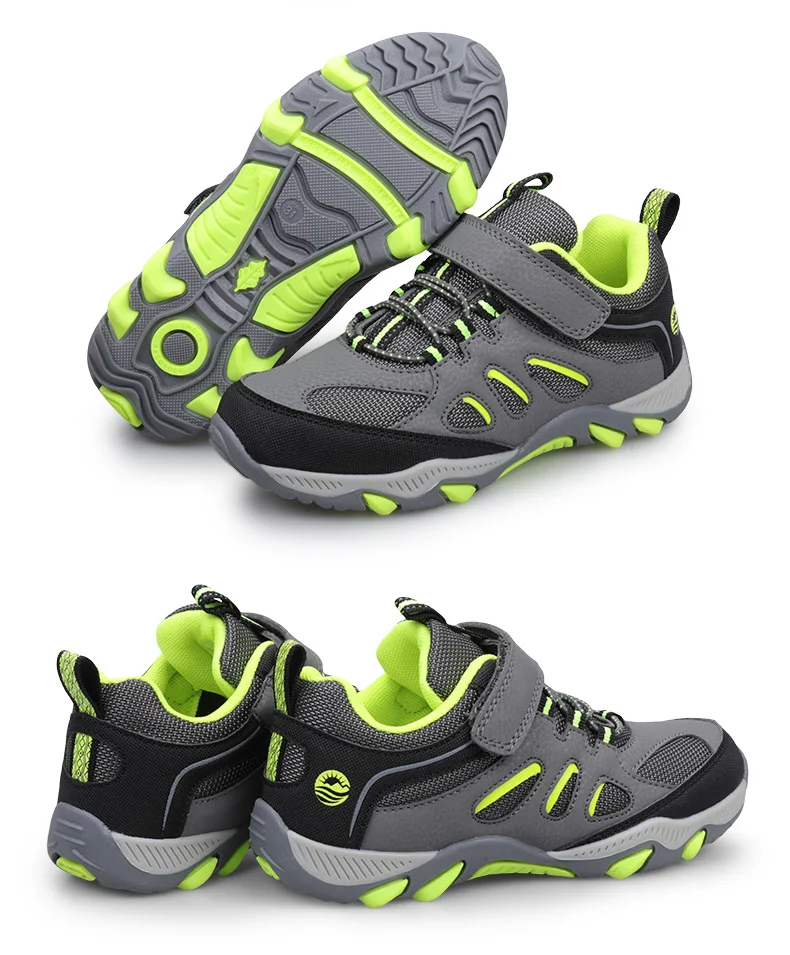 Kids Shoes Little Boys And Girls Fitness Sneakers Non-Slip Breathable Light Weight Hiking Outdoor Children Footwear Size 30-33