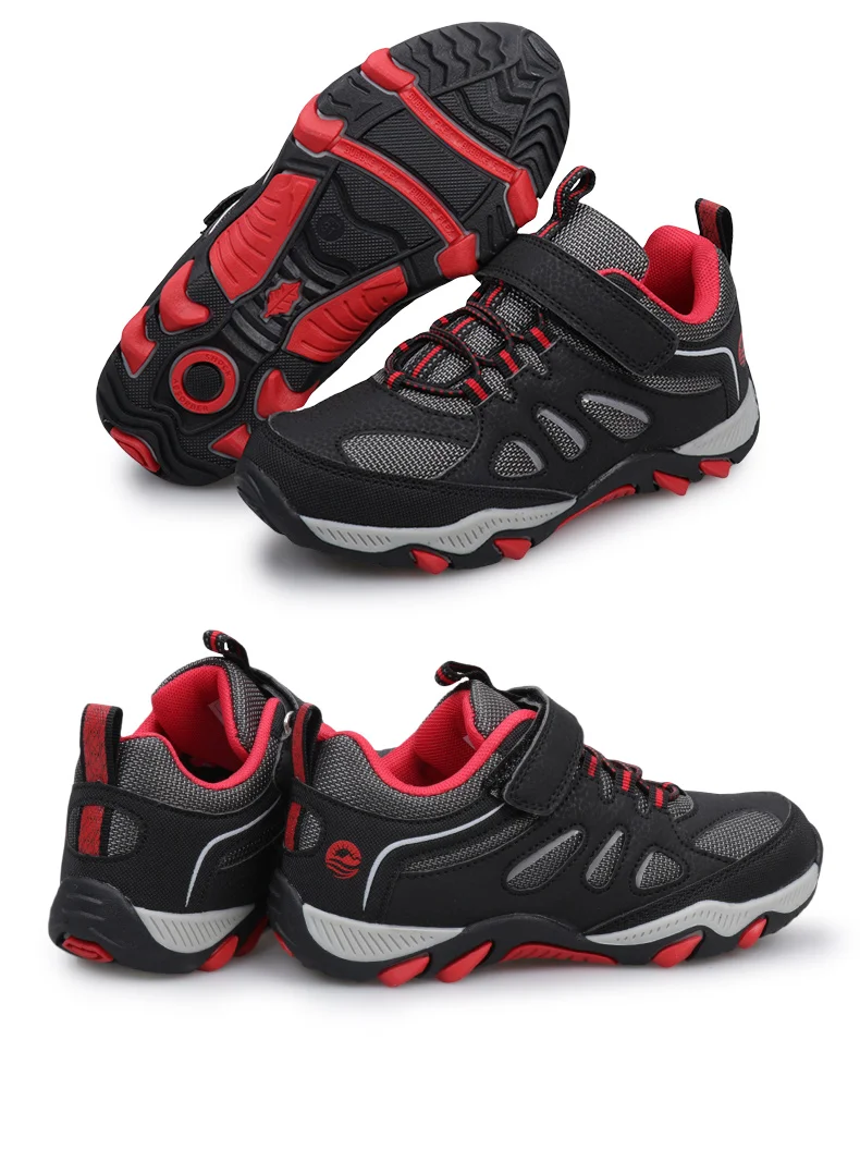 Kids Shoes Little Boys And Girls Fitness Sneakers Non-Slip Breathable Light Weight Hiking Outdoor Children Footwear Size 30-33