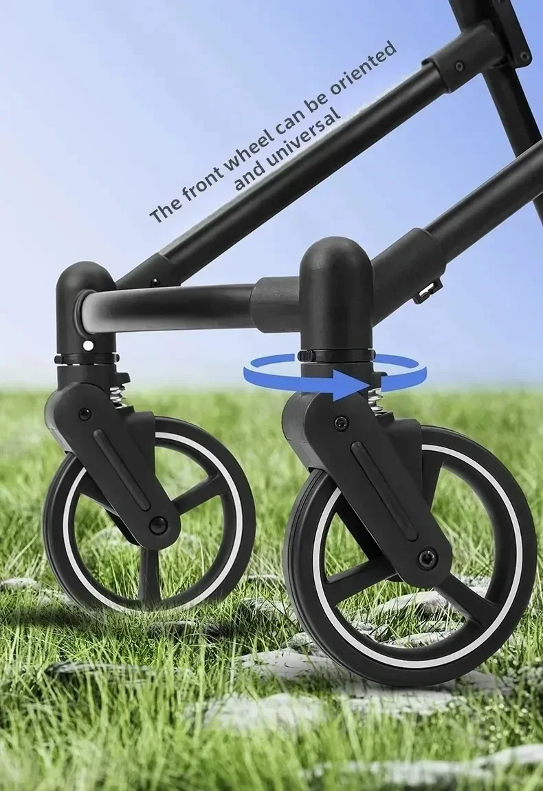 EU STOCK Twin Stroller with Car Seats. Can Be Taken on Board An Airplane. , Can Be Disassembled Into A Lightweight Baby Stroller