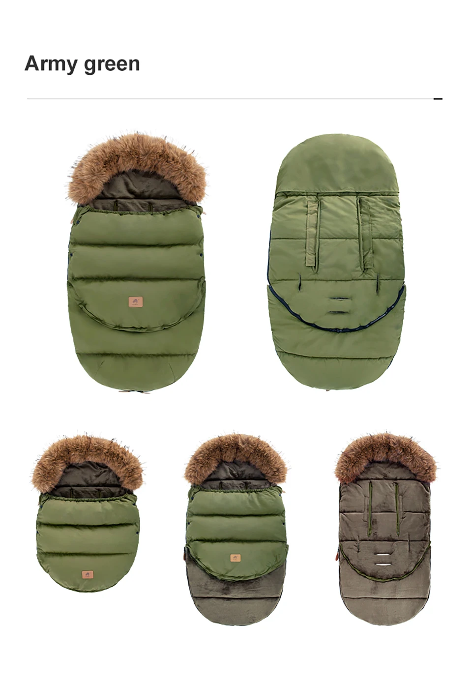 Baby Stroller Footmuff 0-36Months Newborn Baby Envelope For Discharge Removable Size Universal Pram Sack Windproof Accessories