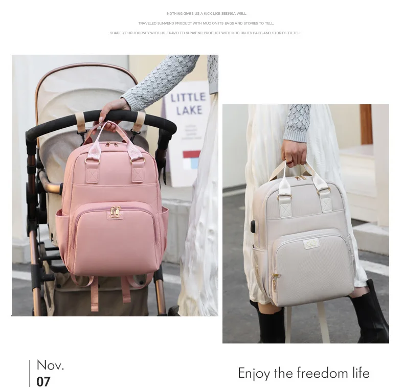 Mommy Diaper Bags Landuo Mother Large Capacity Travel Nappy Backpacks Multifunctional Outdoor Convenient Baby Nursing Bags