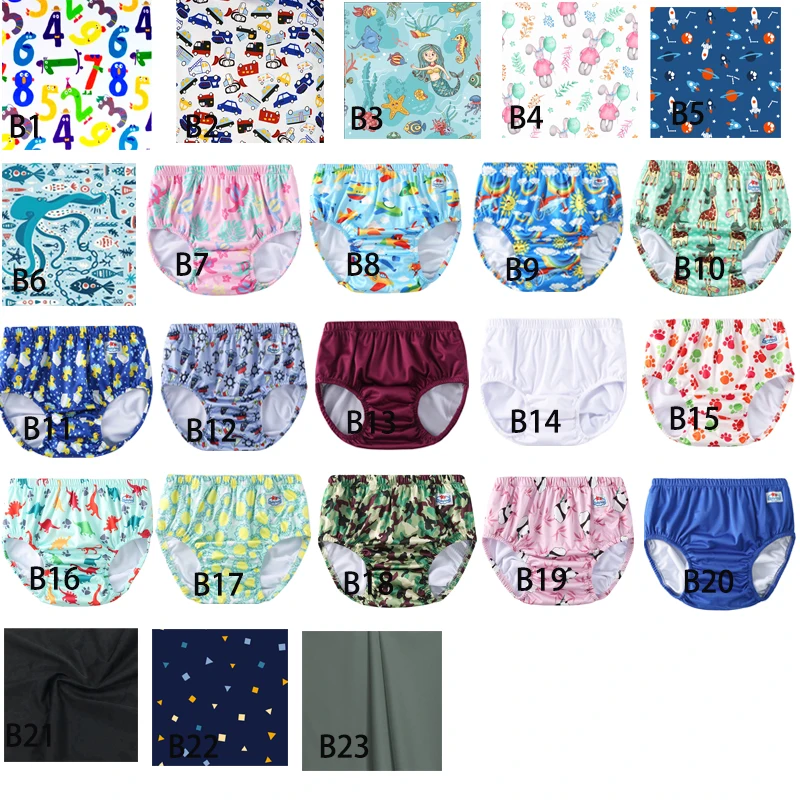 You Select Print 10pcs A Lot Large Size Adult Swimming Diapers For Functional Training Adult Swimming Nappy For Male Female