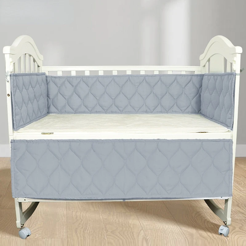 Newborn Cribs Bumpers Baby Crib 4 PCS Set Cot Bumper Anti Collision Protector Bed Teen Room Decor Four Season Universal 130x70cm