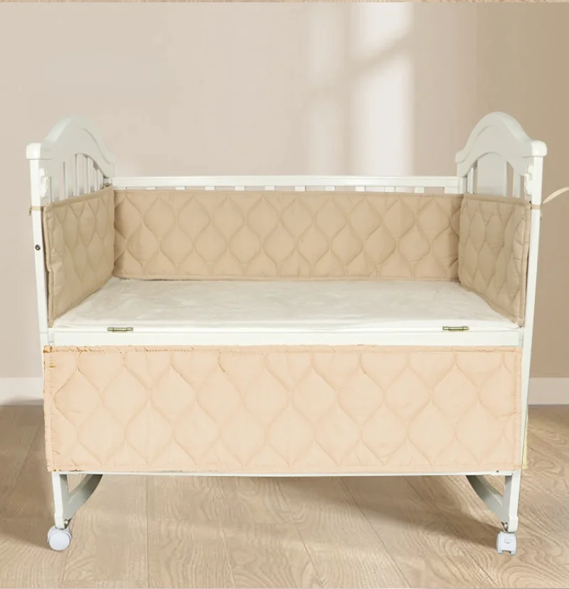 Newborn Cribs Bumpers Baby Crib 4 PCS Set Cot Bumper Anti Collision Protector Bed Teen Room Decor Four Season Universal 130x70cm