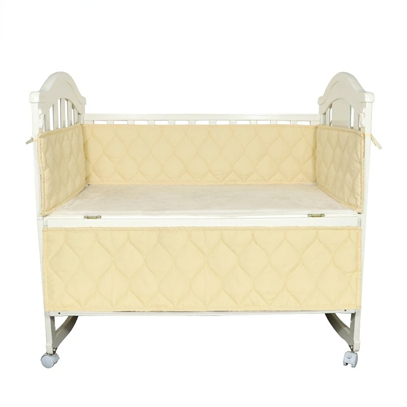 Newborn Cribs Bumpers Baby Crib 4 PCS Set Cot Bumper Anti Collision Protector Bed Teen Room Decor Four Season Universal 130x70cm