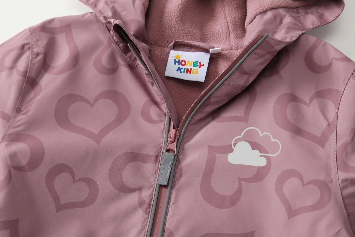 HONEYKING Baby Raincoat Suit Children's Clothing Set Waterproof Overalls Girls Jumpsuit Jacket And Pants Combo for Kids