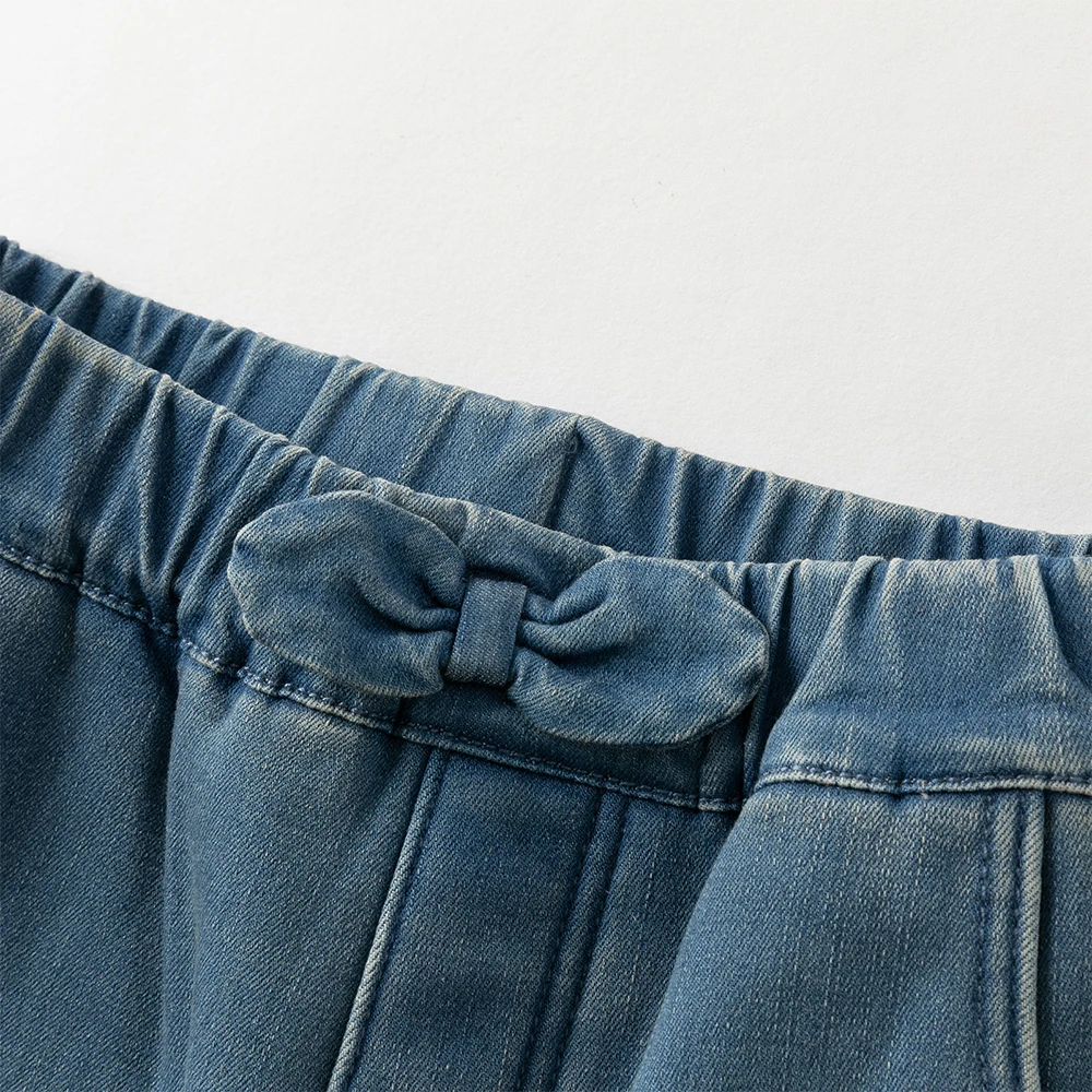 Dave Bella Girls Bootcut Velvet Jean Autumn Winter Children Loose Elastic Pants Jeans Outdoor Party Formal Trousers DK4253638