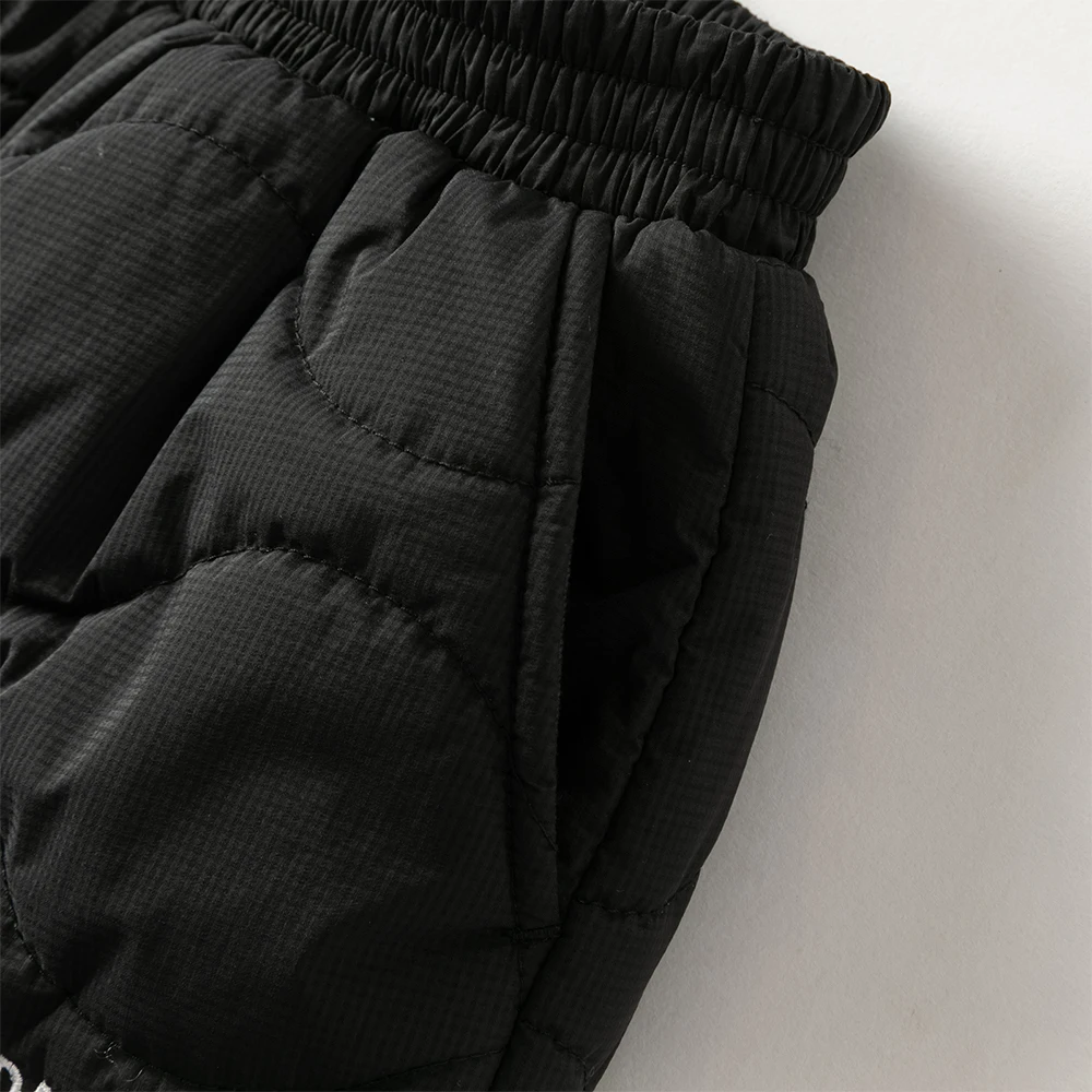 Dave Bella Children Wide Leg Cotton-pad Pants Winter Thicken Boys Straight Pants Casual Warm Waterproof Trousers DK4254292