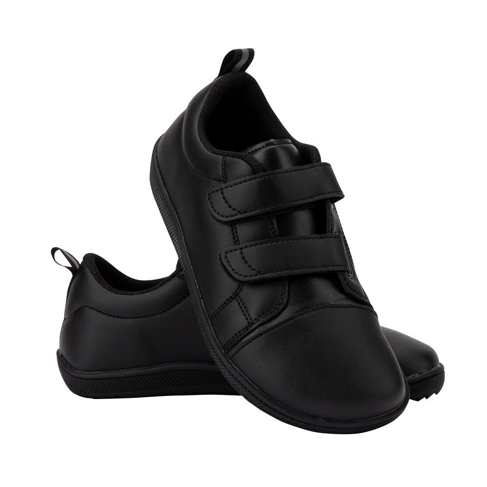 ZZFABER Soft Fiber Leather Casual Shoes Flixible Barefoot Sneakers for Boys