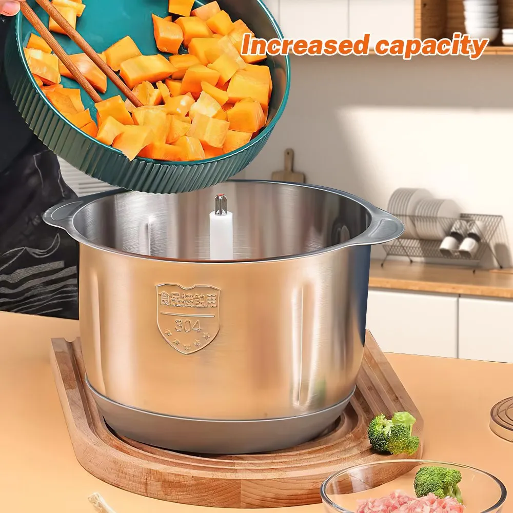 OWJHE N1000W Meat Grinder Kitchen Chopper 6L Electric Home Meat Grinders Stainless Steel Baby Vegetable Food Processor Blender