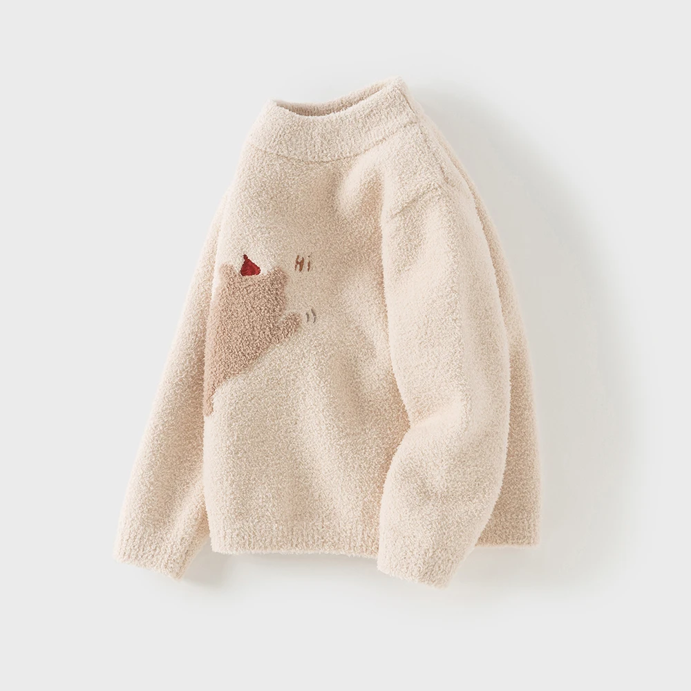 Dave Bella Winter Boys Girls Baby Children Top Knitted Sweater Pullover Warm Casual Sweet Cute Gentle Kids Knitwear DBM19273-A