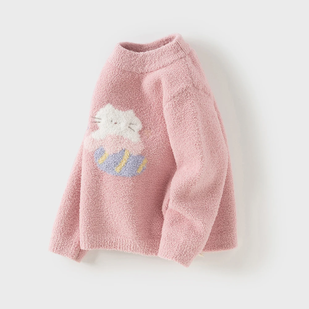 Dave Bella Winter Boys Girls Baby Children Top Knitted Sweater Pullover Warm Casual Sweet Cute Gentle Kids Knitwear DBM19273-A