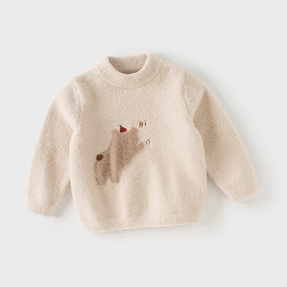 Dave Bella Winter Boys Girls Baby Children Top Knitted Sweater Pullover Warm Casual Sweet Cute Gentle Kids Knitwear DBM19273-A