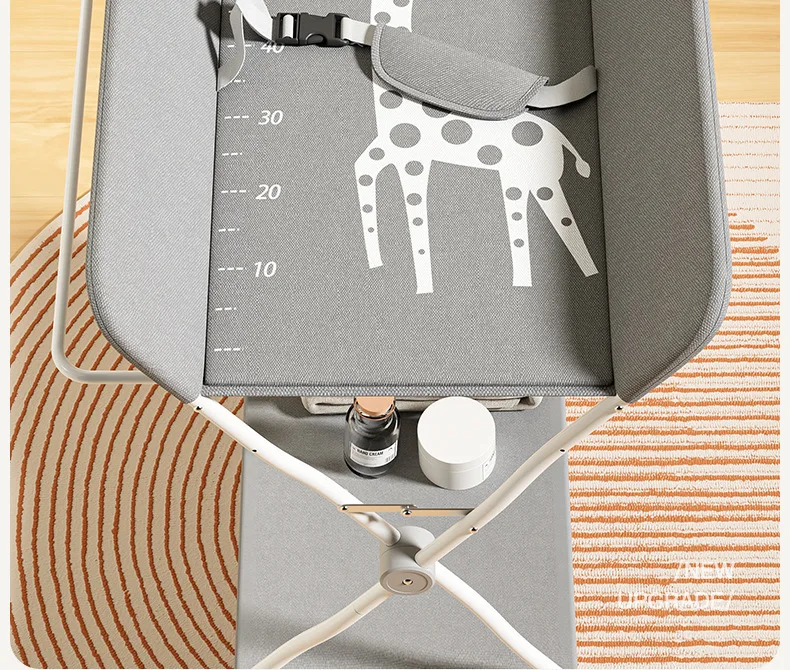 Multifunctional Baby Diaper-Changing Table Adjustable Baby Caring Table Newborn Removable Folding Diaper Changing Table