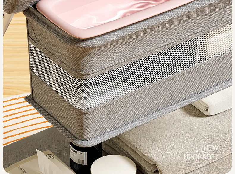 Multifunctional Baby Diaper-Changing Table Adjustable Baby Caring Table Newborn Removable Folding Diaper Changing Table