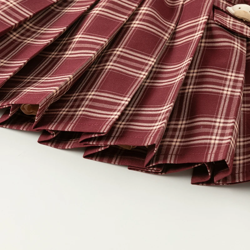 Dave Bella Children's Half Skirt Set Autumn Spring Girls Top Skirts Two Piece Set Sweet Elegant Dresses Kids Clothing DB3241637