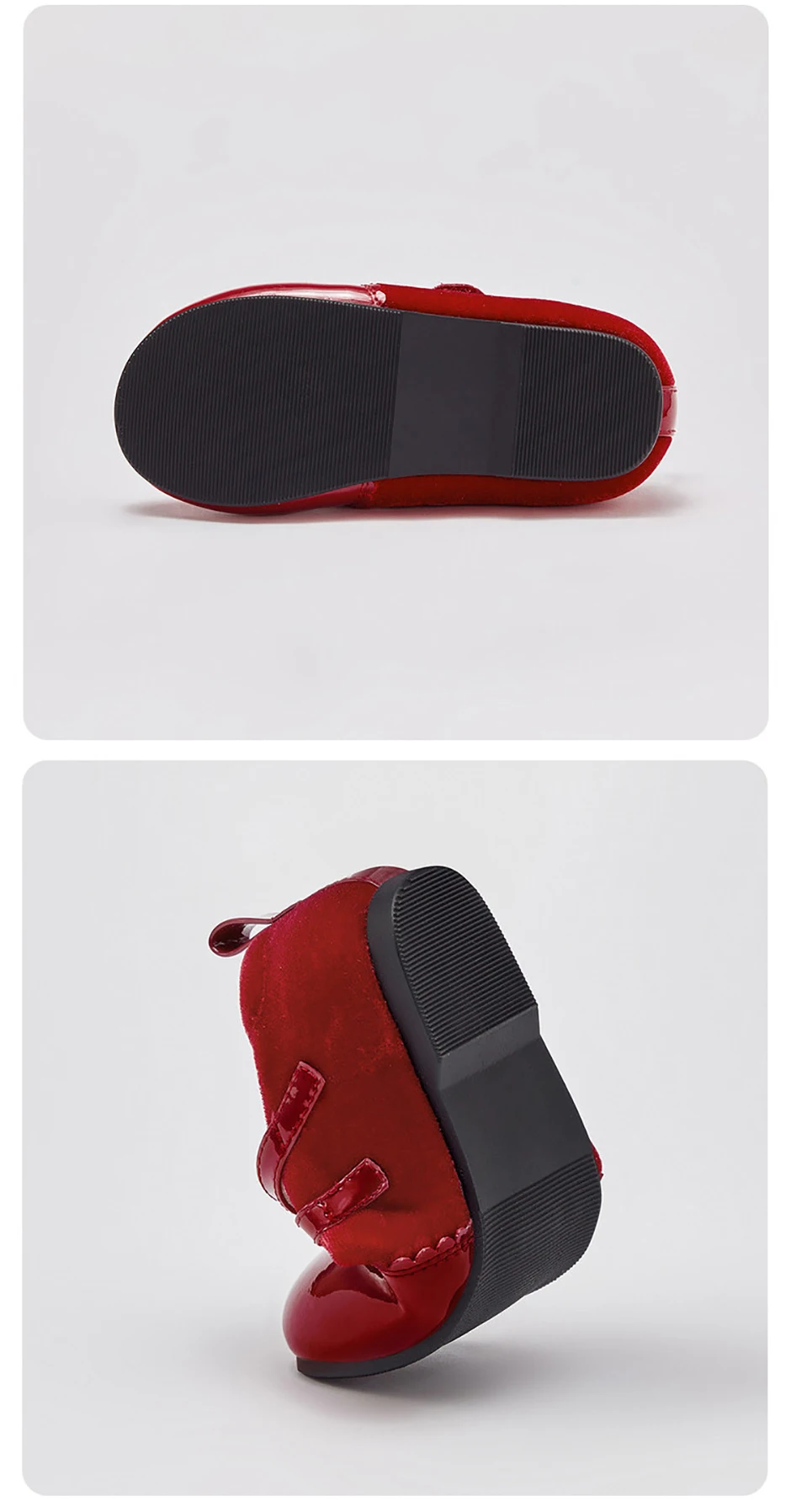 Dave Bella Children Leather Shoes Autumn Spring Girls Retro Red Shoes Anti Slip Kids Soft Princess Shoes Elegant Party DB1260037