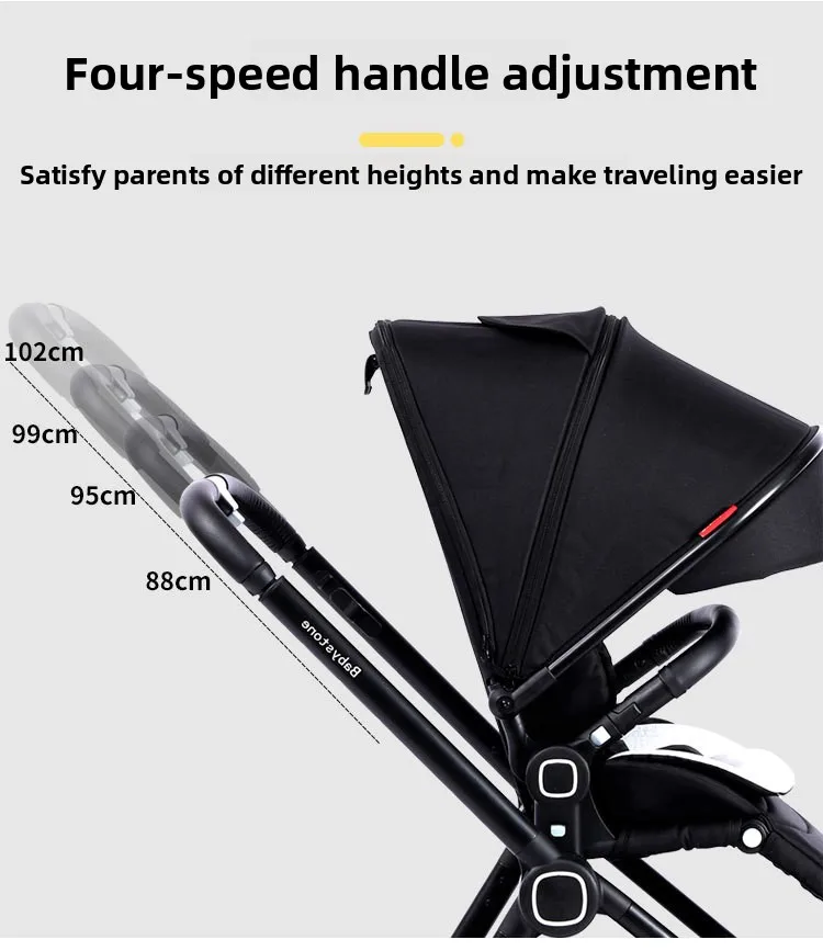 Highview Baby Stroller Can Sit or Lie Down, Lightweight and Foldable, Newborn Baby Umbrella Stroller,Four-wheel Two-way Stroller