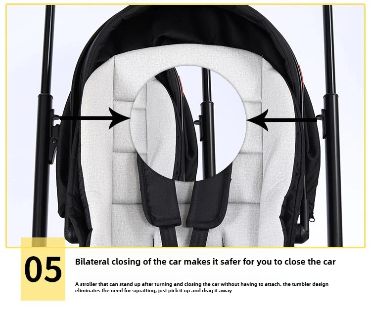 Highview Baby Stroller Can Sit or Lie Down, Lightweight and Foldable, Newborn Baby Umbrella Stroller,Four-wheel Two-way Stroller