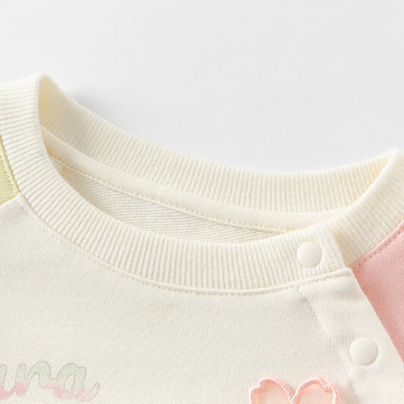 Dave Bella Girls Autumn Spring Long Sleeve Dress Casual Spring Cartoon Knitted Dress Children Outdoor Party Clothes DB1250080