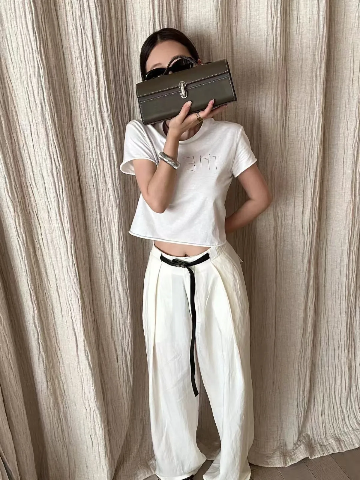 Niche Minimalist Retro Square Bag Fashion Long Handle Handbag Elegant Women Casual Shoulder Crossbody Purse Daily Outfit
