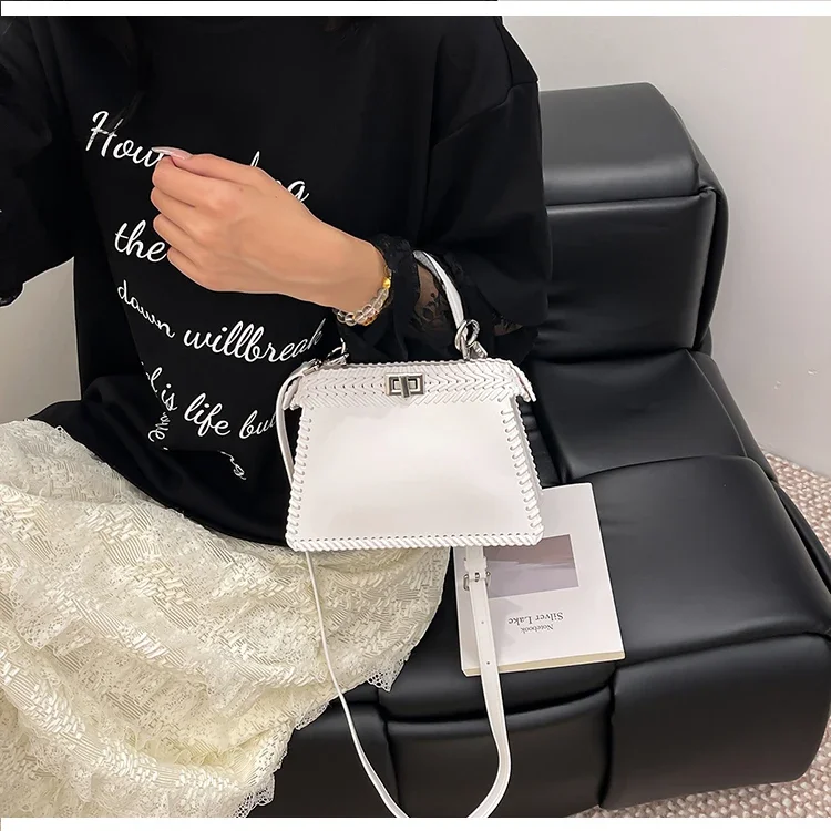 Stylish Elegant Diaper Bags For Women Simple Vintage Leather Crossbody Bag Minimalist Designer Luxury Commuter