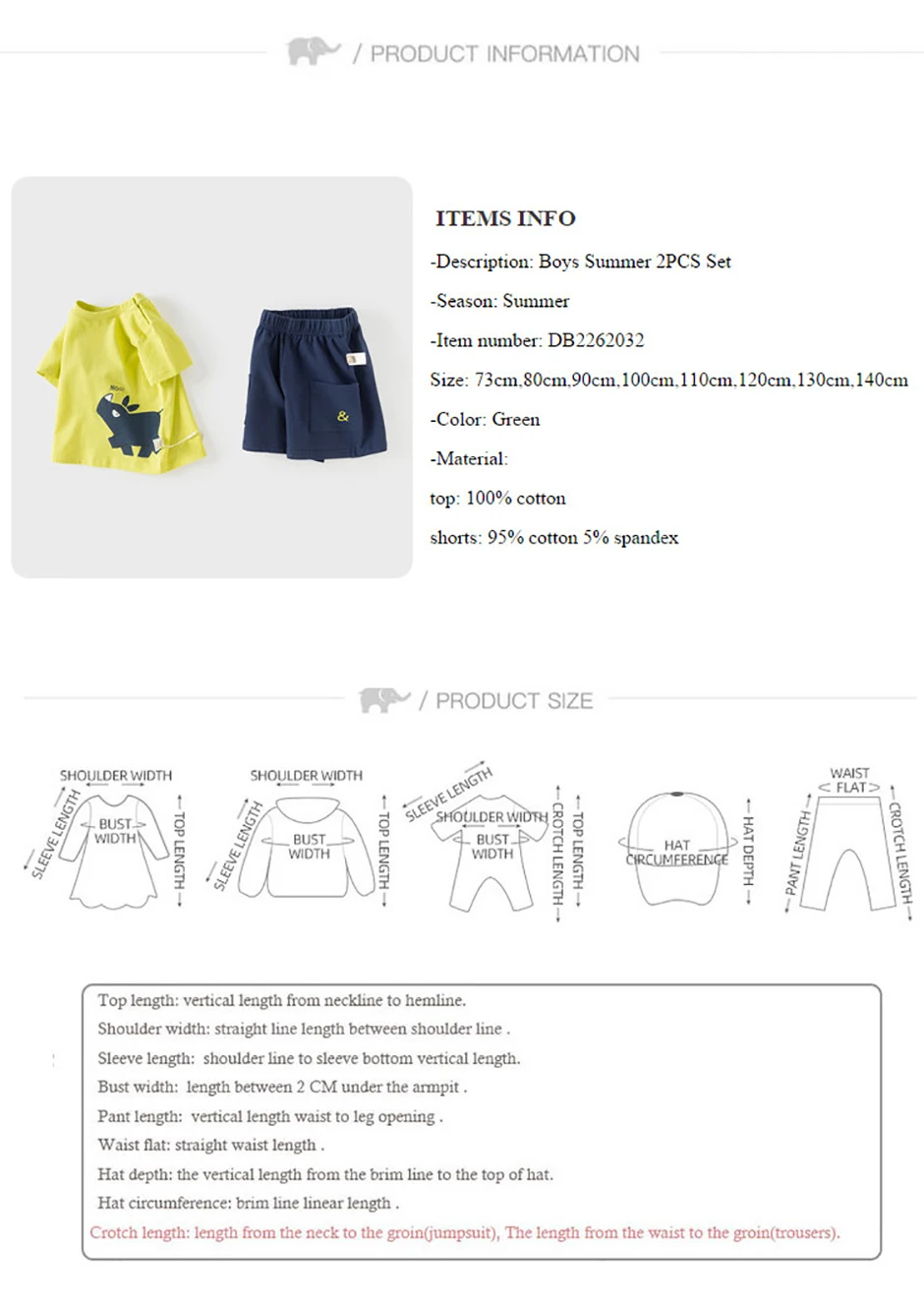 Dave Bella Boys Summer T-shirt 2PCS Set Childern Short Sleeve Top+Shorts Suits Kids Clothing Casual Trousers Pullover DB2262032