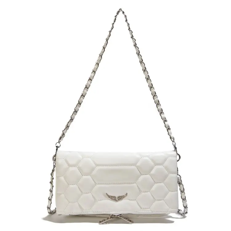 New fashionable women's handbag elegant retro leather chain strap crossbody bag luxurious designer shoulder bag