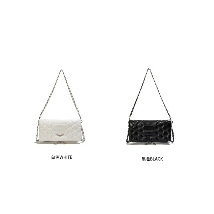 New fashionable women's handbag elegant retro leather chain strap crossbody bag luxurious designer shoulder bag