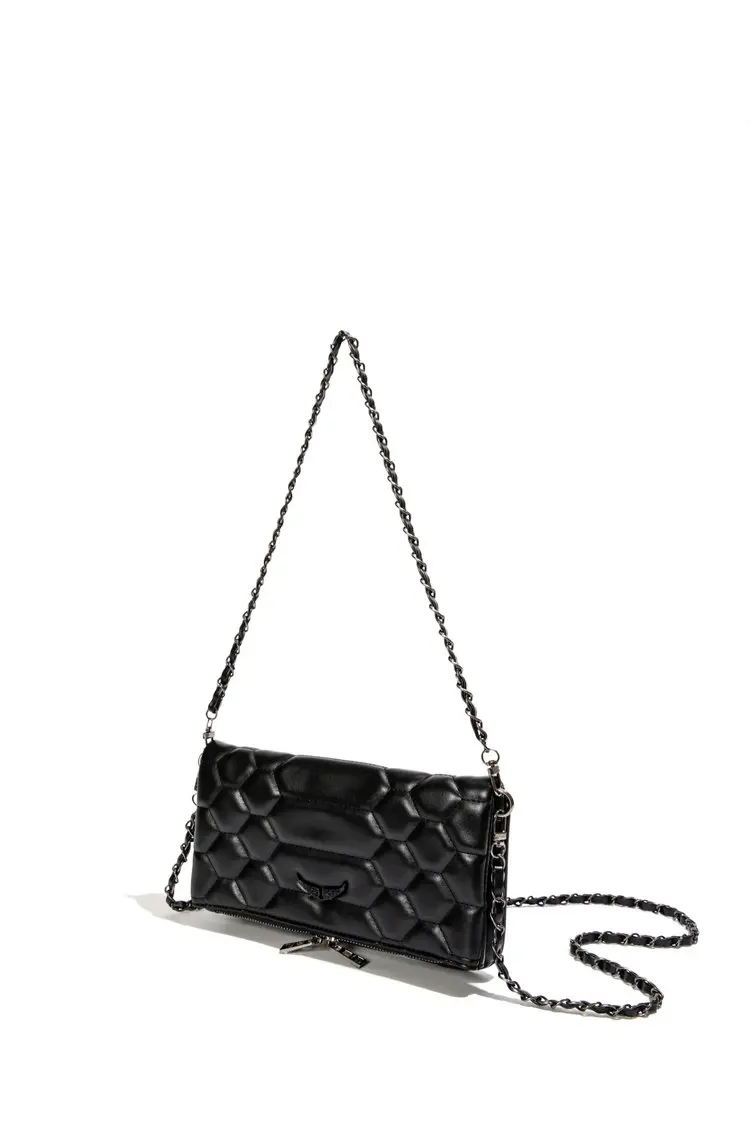 New fashionable women's handbag elegant retro leather chain strap crossbody bag luxurious designer shoulder bag