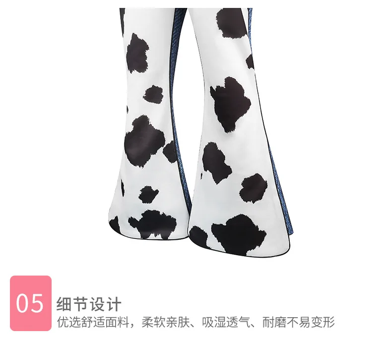Cowgirls Costume for Halloween Girl Cartoon Cosplay Top Pants Belt Set Carnival Stage Performance Fancy Clothes