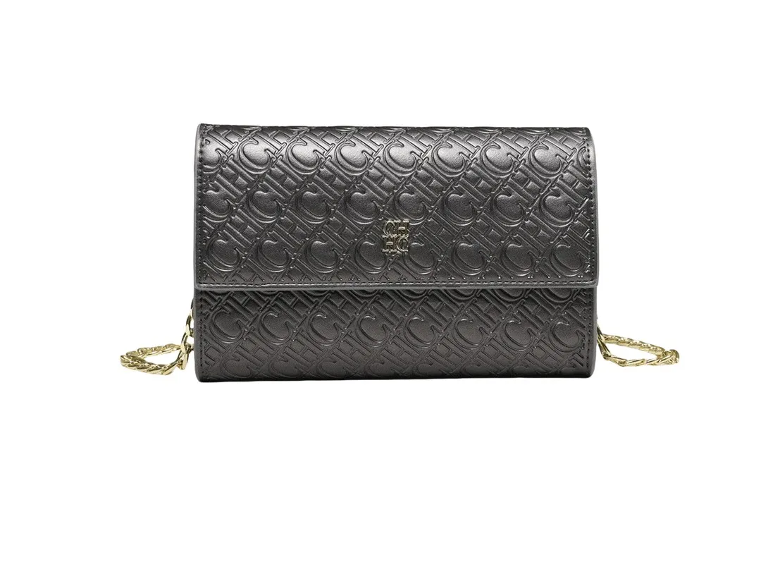 CH Crossbody Bag For Women Luxury Designer Handbag Fashion Embossed Leather Shoulder Bag Elegant Chain Clutch Bag For Daily Use